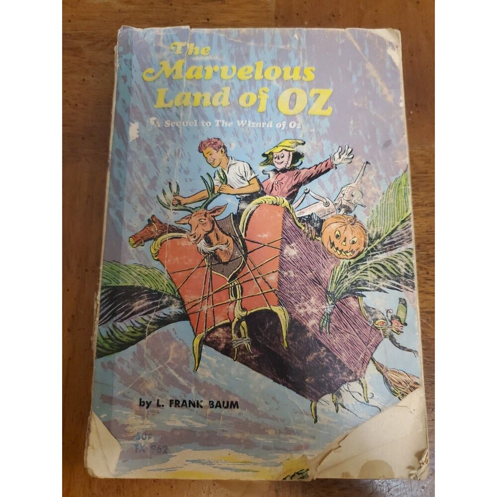 The Marvelous Land of Oz Sequel Wizard PB Frank Baum TX962 Scholastic 1967 1st